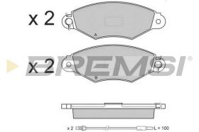 Bremsi BP3019 - PASTILLA DE FRENO | BRAKE PADS