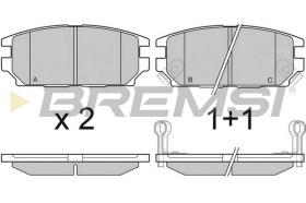 Bremsi BP3034 - PASTILLA DE FRENO | BRAKE PADS