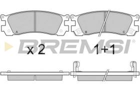 Bremsi BP3045 - PASTIGLIE FRENO | BRAKE PADS