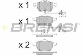 Bremsi BP3071 - PASTILLA DE FRENO | BRAKE PADS