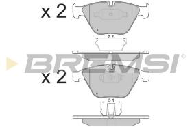 Bremsi BP3073 - PASTTILLA DE  FRENO | BRAKE PADS