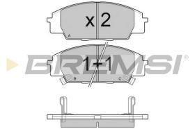 Bremsi BP3077 - PASTILLA DE FRENO | BRAKE PADS