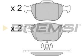 Bremsi BP3078 - PASTTILLA DE  FRENO | BRAKE PADS