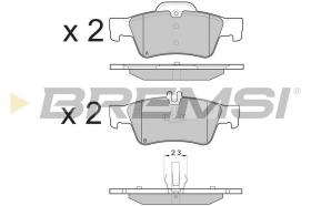 Bremsi BP3088 - PASTTILLA DE  FRENO | BRAKE PADS