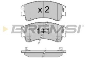 Bremsi BP3089 - PASTILLA DE FRENO | BRAKE PADS