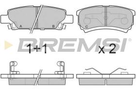 Bremsi BP3106 - PASTILLA DE FRENO | BRAKE PADS