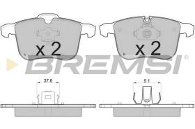 Bremsi BP3109 - PASTILLA DE FRENO | BRAKE PADS