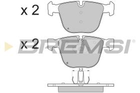 Bremsi BP3115 - PASTTILLA DE  FRENO | BRAKE PADS