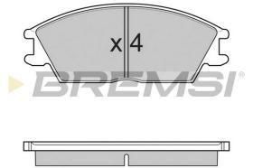 Bremsi BP3124 - PASTTILLA DE  FRENO | BRAKE PADS