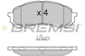 Bremsi BP3141 - PASTTILLA DE  FRENO | BRAKE PADS