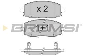 Bremsi BP3204 - PASTILLA DE FRENO | BRAKE PADS