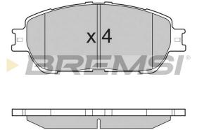 Bremsi BP3209 - PASTILLA DE FRENO | BRAKE PADS