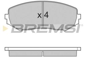 Bremsi BP3244 - PASTILLA DE FRENO | BRAKE PADS