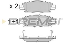 Bremsi BP3309 - PASTTILLA DE  FRENO | BRAKE PADS