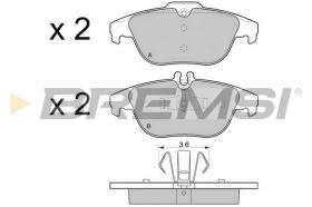 Bremsi BP3328 - PASTILLA DE FRENO | BRAKE PADS