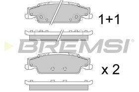 Bremsi BP3345 - PASTILLA DE FRENO | BRAKE PADS