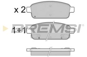 Bremsi BP3406 - PASTTILLA DE  FRENO | BRAKE PADS