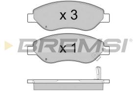 Bremsi BP3407 - PASTILLA DE FRENO | BRAKE PADS