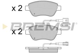 Bremsi BP3425 - PASTILLA DE FRENO | BRAKE PADS