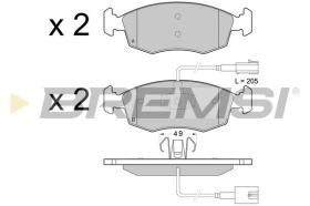 Bremsi BP3433 - PASTTILLA DE  FRENO | BRAKE PADS