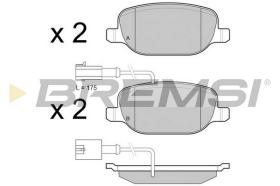 Bremsi BP3437 - PASTILLA DE FRENO | BRAKE PADS