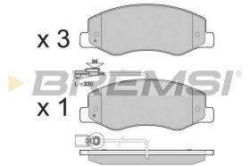 Bremsi BP3440 - PASTILLA DE FRENO | BRAKE PADS