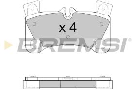 Bremsi BP3458 - PASTTILLA DE  FRENO | BRAKE PADS