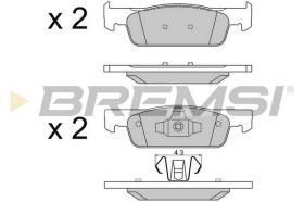 Bremsi BP3512 - PASTILLA DE FRENO | BRAKE PADS