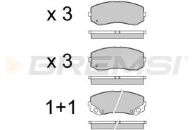 Bremsi BP3551 - PASTILLA DE FRENO | BRAKE PADS