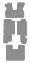 Pool Line 965G1.5833 - JGO. ALFOMBRAS PRIVILEGE GRIS MOD. VOLKSWAGEN TOUAREG (2013)