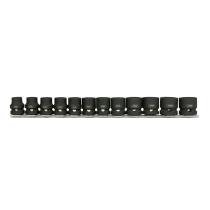 JBM 53060 - SET DE 12 VASOS DE IMPACTO HEXAGONALES DE PERFIL BAJO DE 1/2
