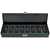 JBM 53044 - SET DE 8 VASOS DE IMPACTO HEXAGONALES CON DOBLE POSICIÓN (FI