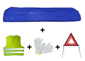 JBM 53169 - KIT EMERGENCIA BOLSA AZUL MINI+TRIANGULO+CHALECO+GUANTES