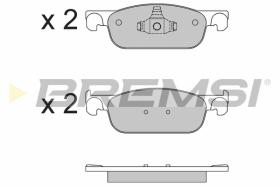 Bremsi BP3662 - PASTILLA DE FRENO | BRAKE PADS