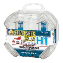 Pool Line 461008 - SET 2 LAMPARAS H1 12V 55W P14.5S SUPER WHITE