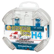 Pool Line 461017 - SET 2 LAMPARAS H4 12V60/55W P43T SUPER WHITE