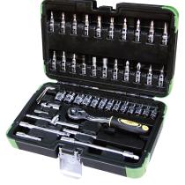 JBM 53201 - ESTUCHE DE 46 PIEZAS CON VASOS HEXAGONALES