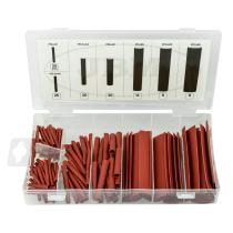 JBM 53376 - ESTUCHE DE TUBOS TERMORETRÁCTILES ROJOS 127PCS