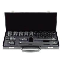 JBM 53531 - SET DE 19 PIEZAS DE IMPACTO DE 1/2' CON 14 VASOS DE 12 CANT