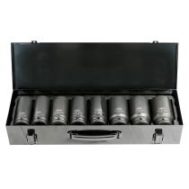 JBM 53470 - SET DE 8 VASOS DE IMPACTO LARGOS HEXAGONALES DE 3/4'