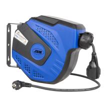 JBM 53526 - CARRETE DE CABLE ELÉCTRICO 12M - AZUL