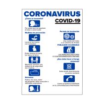JBM 53819 - PAQUETE DE 5 CARTELES INFORMATIVO - PRECAUCIONES COVID-19