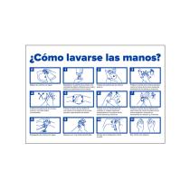 JBM 53816 - PAQUETE DE 5 CARTELES INFORMATIVO - LAVADO DE MANOS