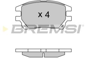 Bremsi BP3622 - PASTILLA DE FRENO | BRAKE PADS
