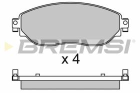 Bremsi BP3653 - PASTILLA DE FRENO | BRAKE PADS