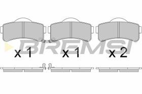 Bremsi BP3668 - PASTTILLA DE  FRENO | BRAKE PADS