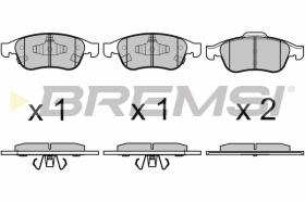 Bremsi BP3671 - PASTTILLA DE  FRENO | BRAKE PADS