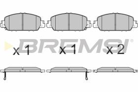 Bremsi BP3673 - PASTILLA DE FRENO | BRAKE PADS