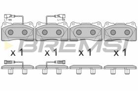 Bremsi BP3678 - PASTILLA DE FRENO | BRAKE PADS