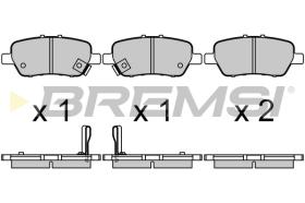 Bremsi BP3682 - PASTTILLA DE  FRENO | BRAKE PADS